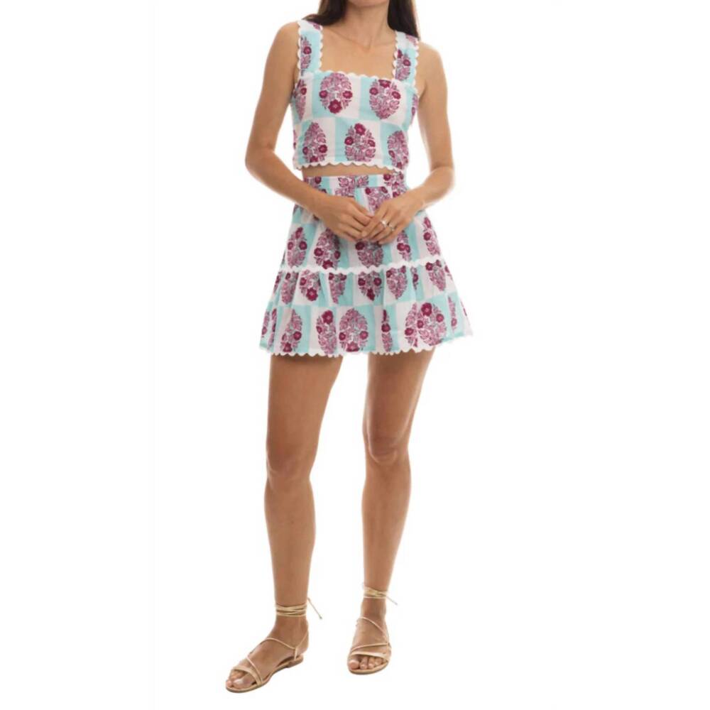 NEW BINDU celeste top in multi